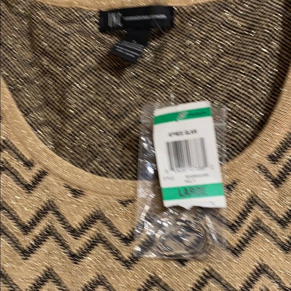 Brand new INC dress black and gold in a large - Picture 2 of 6